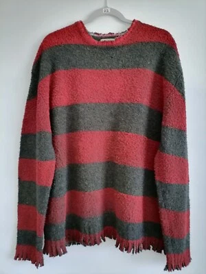Guess Jeans men's Red Striped Sweater Long Sleeve Size XL - Image 1 of 4
