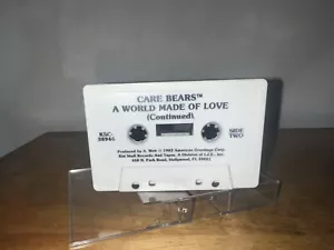Vintage Care Bears A World Made Of Love Audio Cassette Book On Tape Only *TESTED - Picture 1 of 3