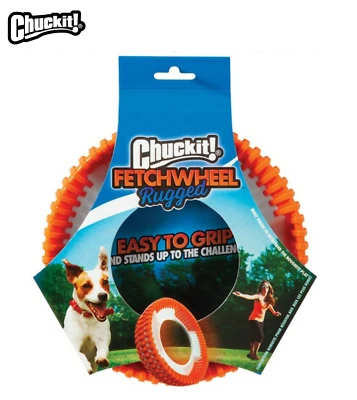 CHUCKIT! RUGGED FETCH WHEEL DOG TOY FRISBEE THROW FETCH DURABLE DOG TOY 20CM - Image 1 of 4