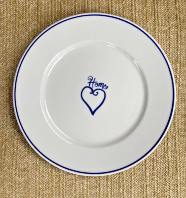 Rosanna Imports Heart & Home Dinner Plate Cobalt on White Made in Poland 10.25" - Image 1 of 2