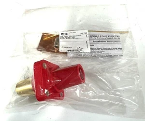 Hubbell SERIES 16 SINGLE POLE DEVICE (CAMLOCK) HBLFRR STR Female Recept RED - Picture 1 of 1