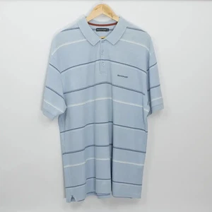 Rockport Polo Shirt, Blue Striped - XL - Picture 1 of 5