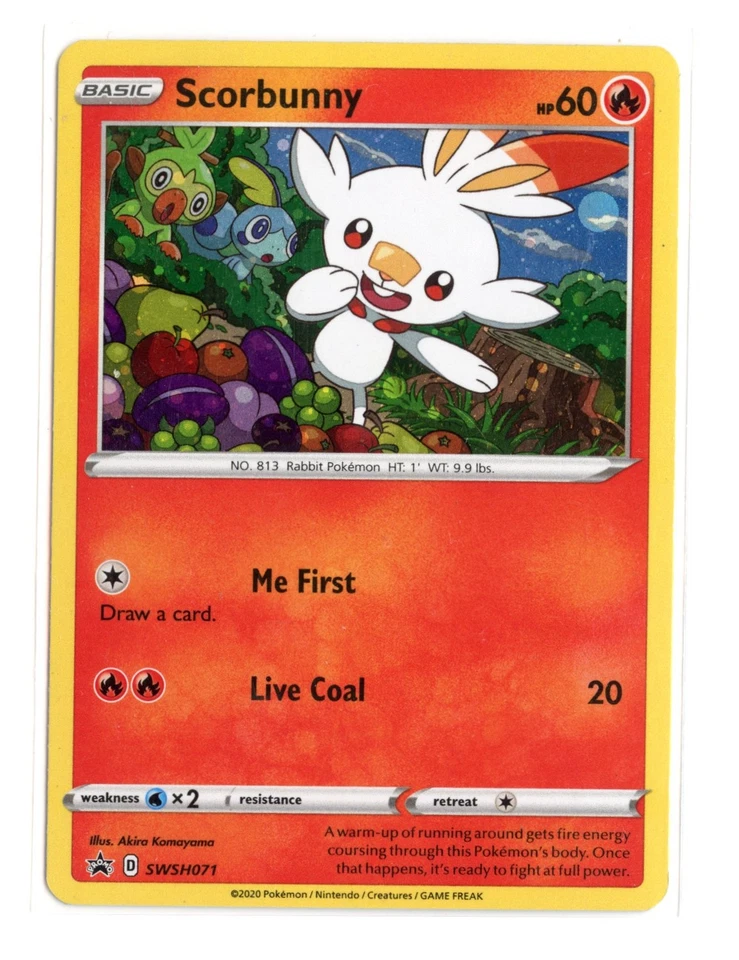 Scorbunny - SWSH071 Promo Holo SWSH: Sword & Shield Promo Cards Pokemon TCG - Image 1 of 2