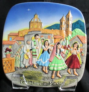1973 2nd Edition "John Beswick" Royal Doulton Group "Christmas In Mexico" Teller - Bild 1 von 4