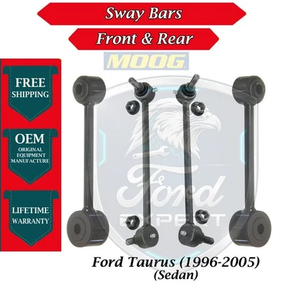Barras estabilizadoras delanteras y traseras MOOG OEM para Ford Taurus 1996-2005 garantía de por vida Foto 1 de 4
