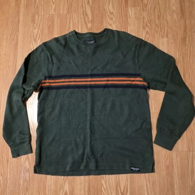 Sudadera Vintage American Outfitters - Para Hombre Mediana - Raya Verde Años 2000 y2k Foto 1 de 4