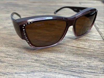 Solar Shield Polarized Sunglasses Woman's Oversized Luxury Fashion KG JD - Image 1 of 4