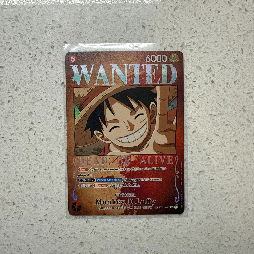 Monkey.D.Luffy (Wanted Poster) ST01-012 Pillars of Strength Foil - Image 1 of 2