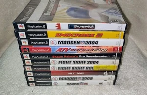 PlayStation 2 10 Sports Game Lot (PS2 Boxing Football Baseball ATV Snowboarding) - Picture 1 of 4
