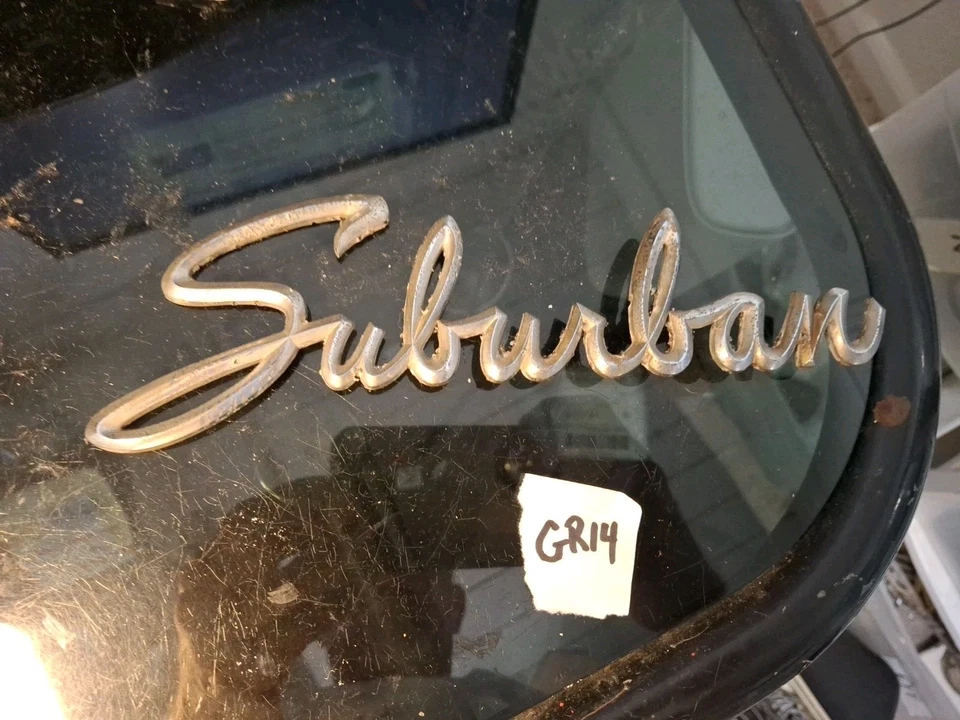 VINTAGE 1959 PLYMOUTH SUBURBAN EMBLEM SCRIPT OEM MOPAR - Image 1 of 4