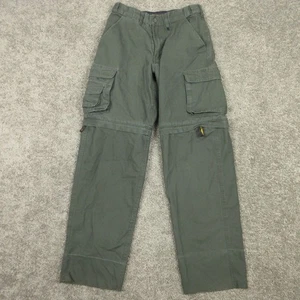 Boy Scouts Of America Pants Boys 12 Green Convertible Uniform Pant Hiking Camp - Picture 1 of 10