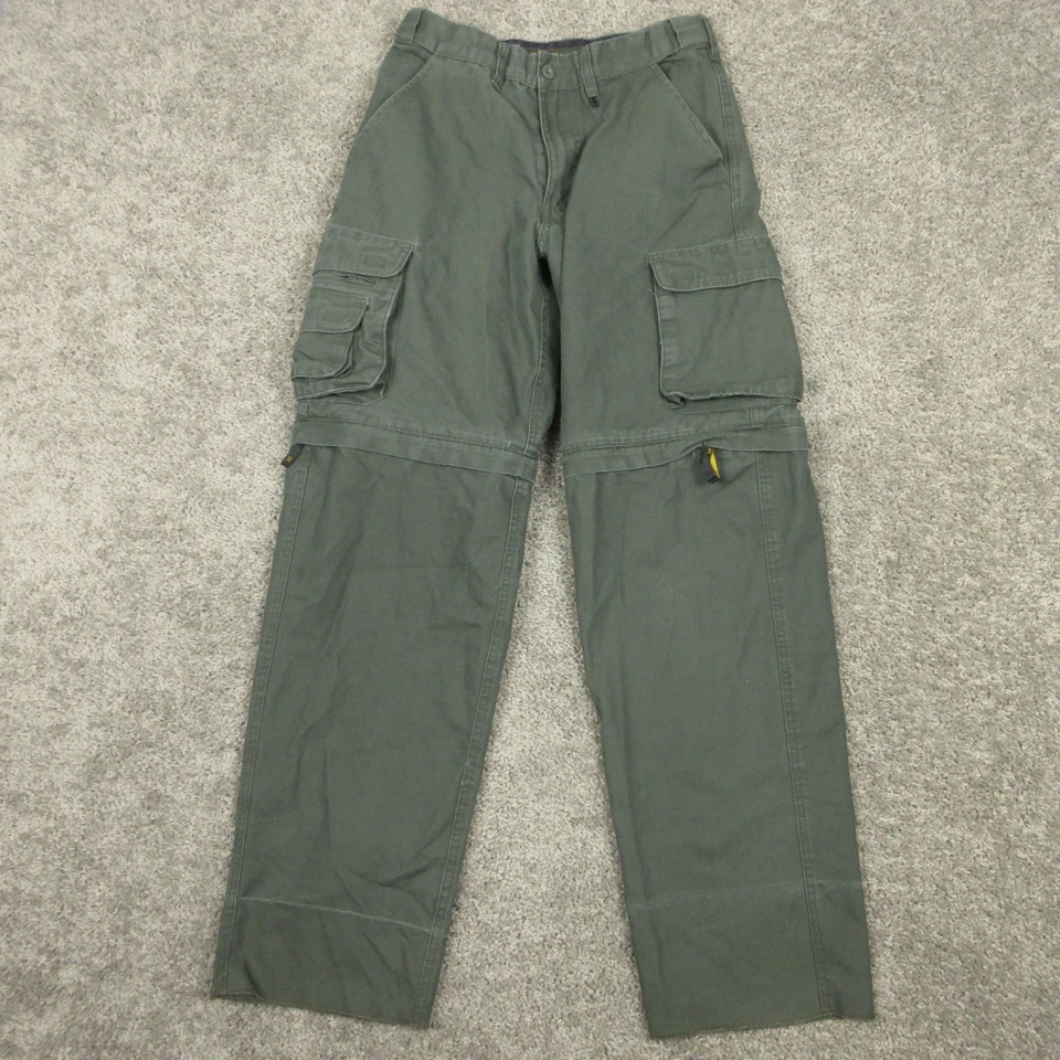 Boy Scouts Of America Pantalones Niños 12 Verde Convertible Uniforme Pantalón Senderismo Campamento Foto 1 de 4