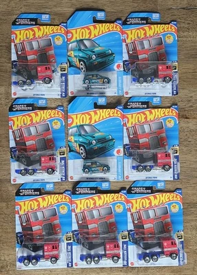 Hot Wheels Transformers Optimus Prime Truck Lote de 7 Plus 2 Honda Treasure Hunts Foto 1 de 4
