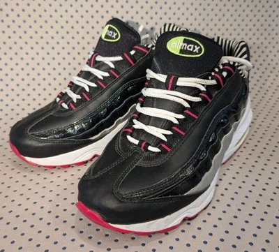 耐克 Air Max 95 女孩女式斑马条纹 US 6.5Y,39 EU,6 UK — 第 1/4 张图片