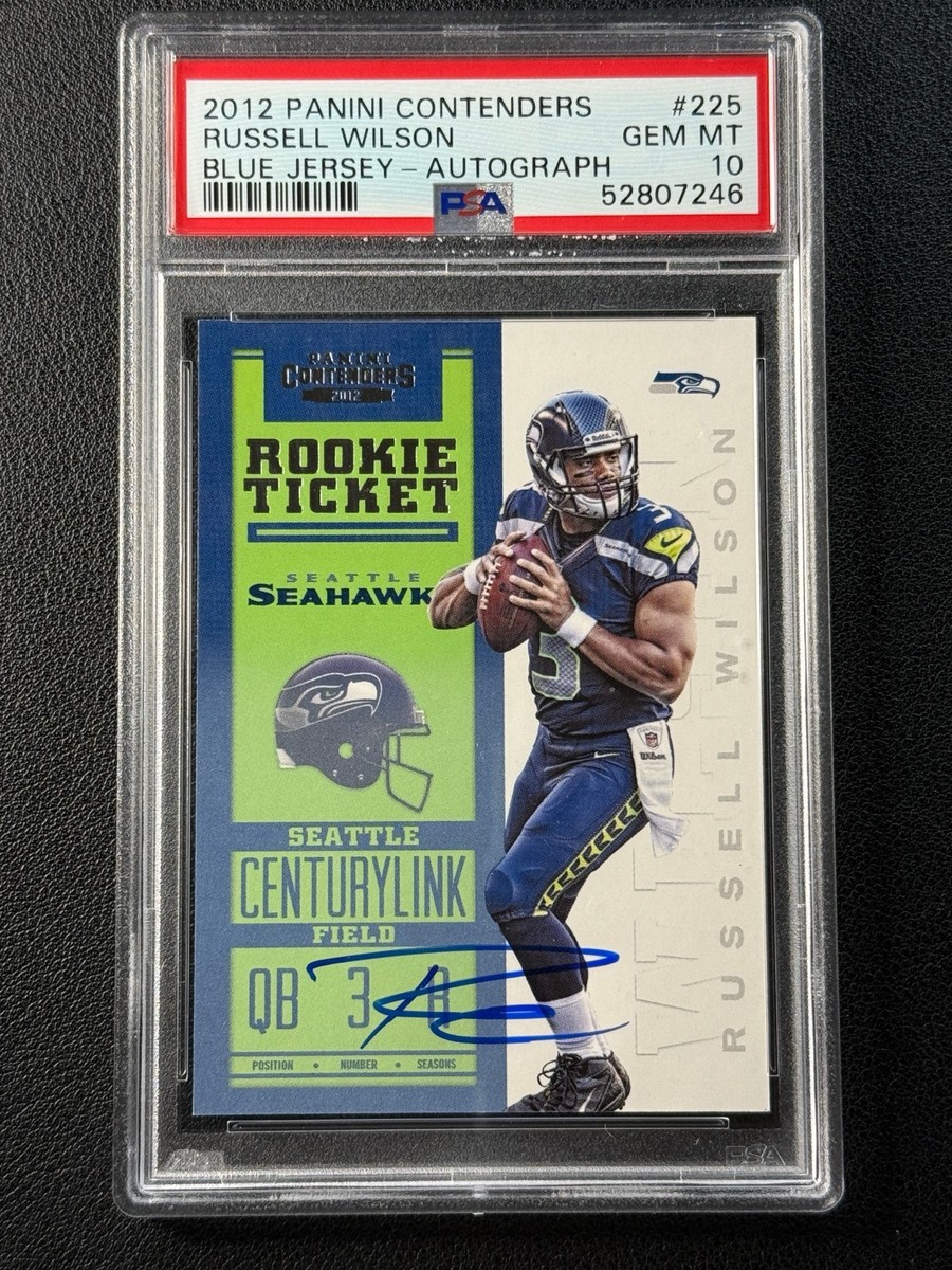 その他 Russell Willson rc auto Russell Wilson Football Grade 10 Rookie Sports Trading Cards