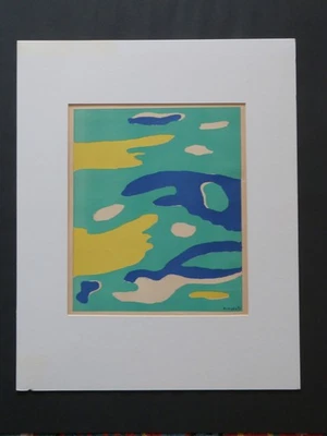 Fernand Léger"Verve nr.1  Kubistisch "Die 4 Elemente" Lithographie von 1937 - Bild 1 von 4