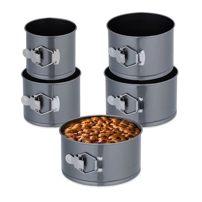 Springform hoch Kuchenbackform Backform Kuchenform Tortenform 5er Set antihaft - Bild 1 von 4