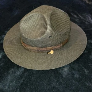 Vintage SHERIFF STRATTON HAT Boys - Size 6 7/8 - Black - Picture 1 of 9