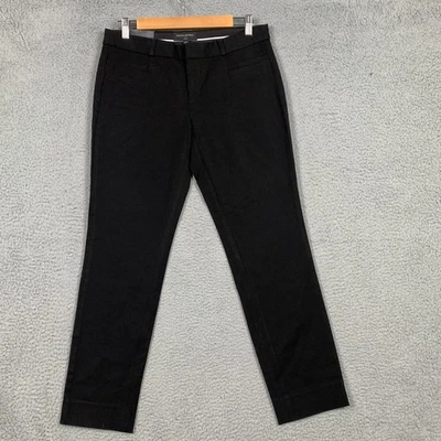 Pantalones al tobillo Banana Republic Sloan para mujer 6 negros ajustados elásticos tiro medio nuevos con etiquetas $90 Foto 1 de 4