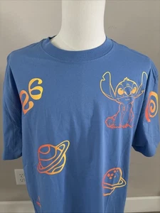 Disney Parks Lilo And Stitch 626 Blue Adult Shirt Size XXL - Picture 1 of 18