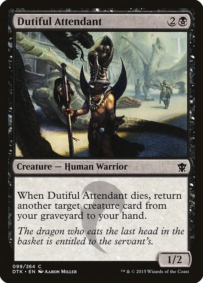 Magic the Gathering MTG Dutiful Attendant Dragons of Tarkir DTK 099/264 C NM/M - Image 1 of 1