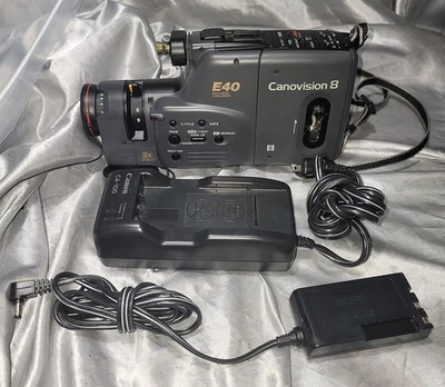 CANON E40A CANOVISION 8 8MM VIDEO CAMERA CAMCORDER - FOR PARTS - DAM#4  - Image 1 of 4
