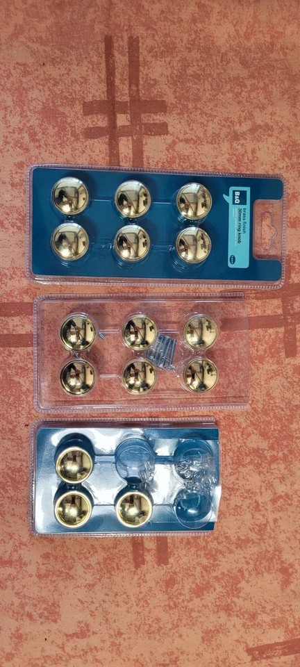 Set of 15, Cabinet Door Knobs for Kitchen Cabinets, Wardrobes Handles Draws etc. - Image 1 of 1