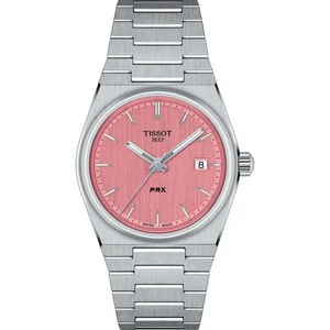 NEW TISSOT T1372101133100 PRX 35MM PINK DIAL STEEL BRACELET T137.210.11.331.00 - Picture 1 of 1