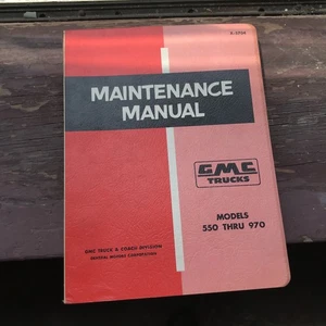 1957 GMC Trucks Models 550-970 Service Shop Maintenance Manual Dealership Guide - Picture 1 of 5