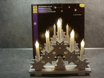 2 Stück  - LED - Lichterbogen - warm-weiß - ca.32x5x30cm - Batterie - Bild 1 von 4