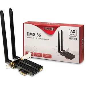 Inter-Tech DMG-36 Internal WLAN/Bluetooth 5400 Mbit/s, Black - Photo 1/6
