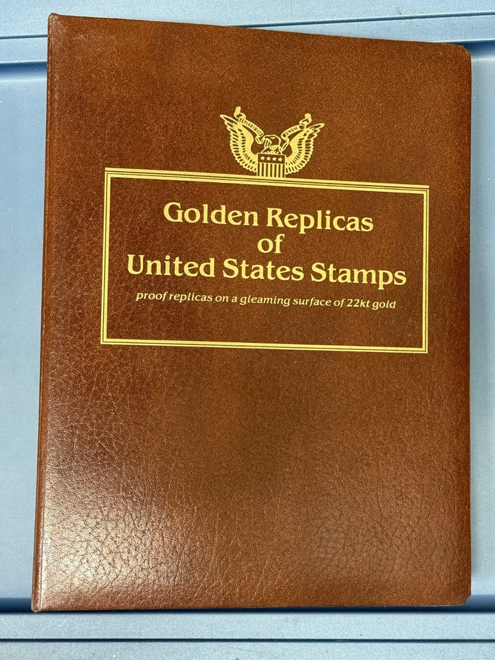 Réplicas doradas de estampillas de Estados Unidos réplica de prueba en oro de 22kt 741 estampillas  Foto 1 de 1