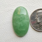 Green jade flatback cabochon designer jadeite highly polished gemstone R11818 AU