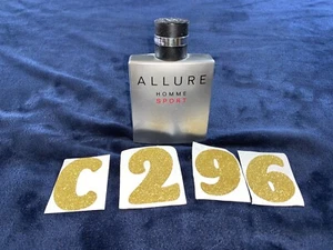 Chanel Allure Homme Sport 3.4 oz EDT Cologne for Men Bottle Nearly Full - Picture 1 of 5