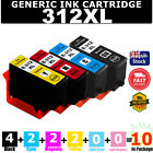 10X Generic 312 312Xl Ink Cartridge For Epson Photo Xp8500 Xp8600 Xp8700 Xp15000