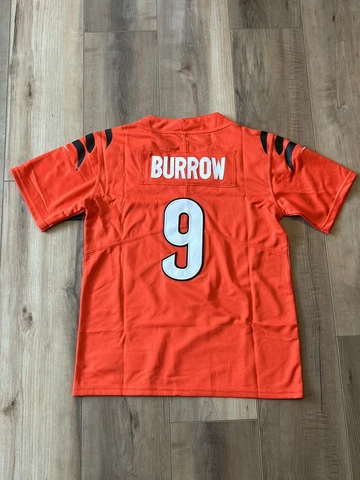 Joe Burrow #9 Cincinnati Bengal KID Jersey Orange YOUTH MEDIUM Stitched Replica Cover