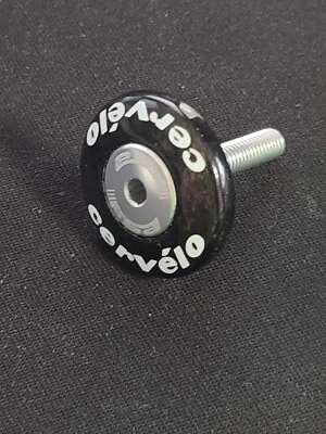 Cervelo Bike Top Cap Carbon w/ 7075 bolt for 1-1/8" Bicycle Headset Stem - Image 1 of 3