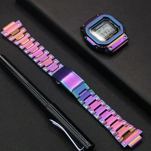 Metallo per Casio G-SHOCK DW5600 GWM5610 Lunetta Orologio Cinturino Cinturino Cassa Cover - Foto 1 di 50