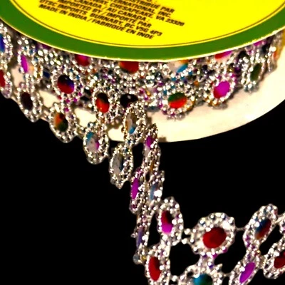 Nuevo rollo de cinta floral de malla de gemas de jardín de 0,75" x 9' - álbum de recortes manualidades decoración Foto 1 de 4