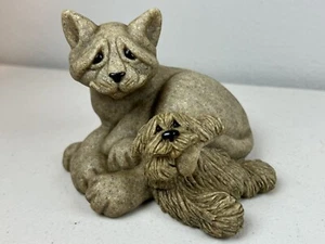 Vintage Quarry Critters Cari & Don 46481 Cat & Dog Second Nature Design 2001 - Picture 1 of 10