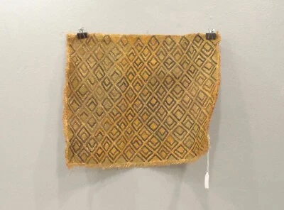 Tela hecha a mano de rafia tejida natural africana Cuban Congo Foto 1 de 2