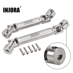 INJORA Stainless Steel Driveshaft for SCX24 C10 JLU Bronco Base Camp 4Runner - Picture 1 of 8