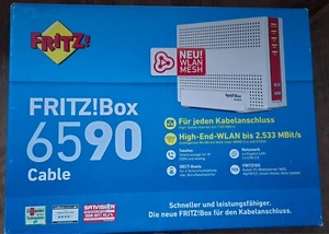 FRITZ!Box 6590 Cable - *TOP ZUSTAND* - mit Zubehör und OVP - *OHNE BRANDING* - Bild 1 von 2