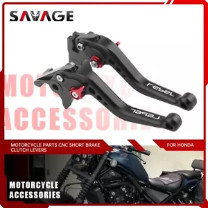 Palancas de embrague de freno cortas CNC para HONDA CMX300 Rebel 300 CMX500 2017-2024 - Imagen 1 de 11