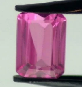 JUEGO DE 5 PIEZAS CIRCONITA CÚBICA COLOR ROSA 6x4 mm corte esmeralda - Imagen 1 de 1