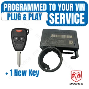 📮PROGRAMMED TO YOUR VIN PLUG & PLAY IMMOBILIZER DODGE DAKOTA DURANGO 56038676AS - Picture 1 of 3