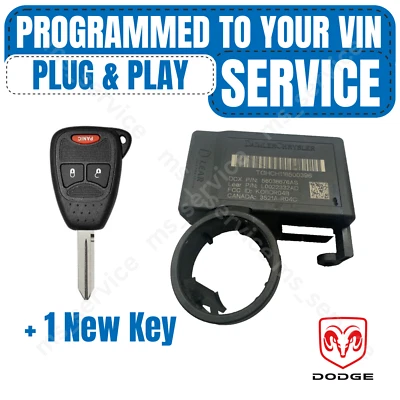 📮PROGRAMMED TO YOUR VIN PLUG & PLAY IMMOBILIZER DODGE DAKOTA DURANGO 56038676AS - Image 1 of 3