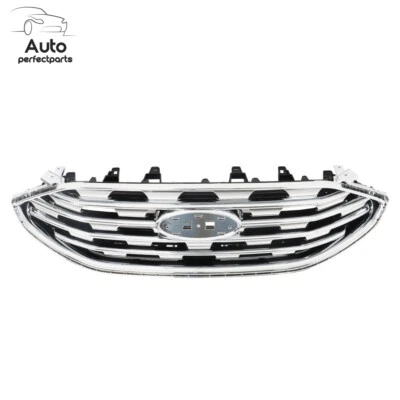 Front Upper Bumper Grille Chrome Silver For 2019 2020 2021 2022 Ford Edge Foto 1 de 4