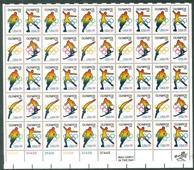 Scott #1698a 13¢ Juegos Olímpicos 1976 Hoja Como Nueva MNH CV $22,25 Foto 1 de 4