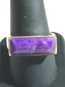 Jay King Beautiful Sterling Silver Charoite Ring Size 71/8 - Picture 1 of 7